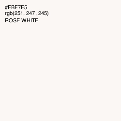 #FBF7F5 - Rose White Color Image